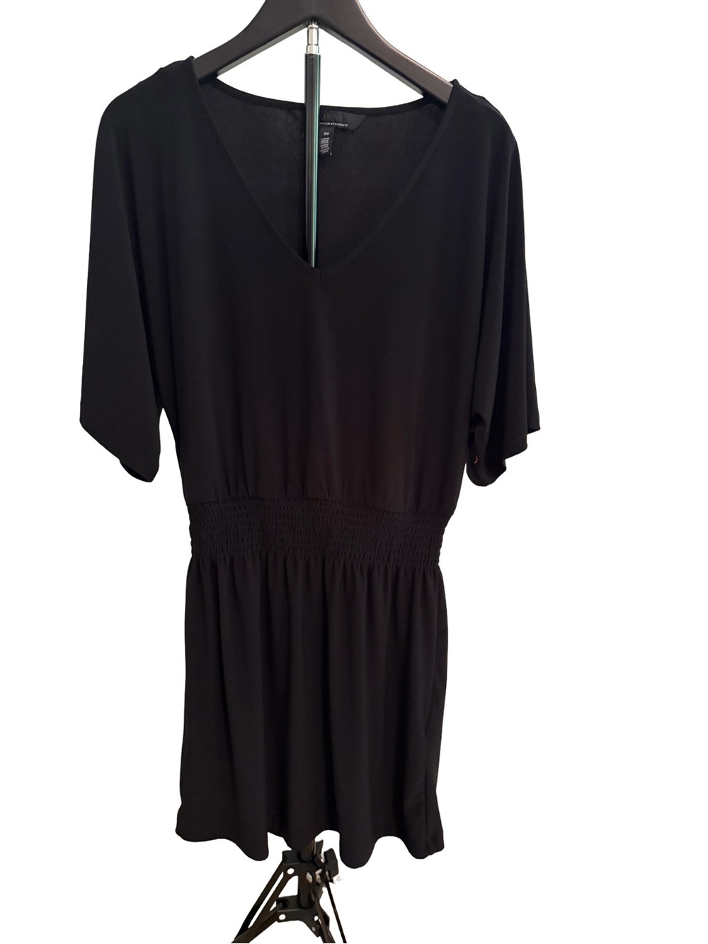 White House Black Market Black Dress with Elastic Waist- XS
